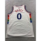 Nike Philadelphia 76ers Tyrese Maxey 0 City Edition Swingman Jersey Boys L 14 16