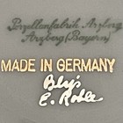 Porzellanfabrik Arzberg Platinum Rose By Bly s 47pc For 6  Dinnerware C1940s