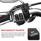 Hand Control Switch Housing Button Cover Cap Black For Harley Touring 1996-2013