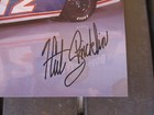 Vtg Hut Stricklin Autographed 1990 Nascar Promo Photo Flyer