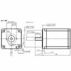 1pcs Nema34 Stepper Motor     906 Oz In 6 1a Single Shaft