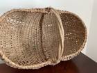 Antique Vintage Oak Splint Buttocks Basket