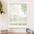 Lot Of 6 1  Cordless Vinyl Light Filtering Mini Blinds white  34  W X 64  L New 