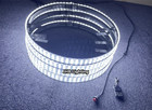 4x 17 5   Pure White Quad Row Led Switch remote Wheel Rim Rings Lights For Truck