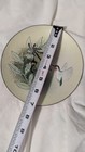 Vintage Collectible Norman Brumm Copper Enamel Plate Hummingbird Flower Signed 