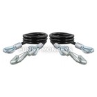 2pk Safety Cables W snap Hooks 7500 Lbs Break Towing Secure Truck Boat Trailer