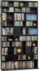 Dvd Cd Multimedia Storage Cabinet Stand Tower Rack Media Book Shelf Organizer