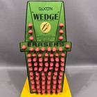 Vintage Dixon Pencil Wedge Erasers No 450-c Carded Store Display 12    X 6 5   