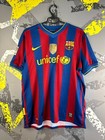 Barcelona Jersey Home Football Soccer Shirt 2009 - 2010 Nike Men Size L Ig93