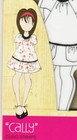Cally - Julie Nutting Mixed Media Stamp 2 75  X 7 5  Doll Cling Prima 910150