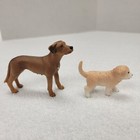 Vintage Schleich 5 Dogs 1 Fox And A Cow