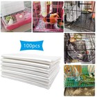 Disposable Rabbit Cage Liners  100pcs Plastic Mat For Small Animals 37 4   X