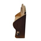 Rustic Wooden Shelf With Heart Cutouts Wall Mount Quilt Display