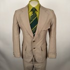 Vtg 60s 70s Leisure Suit Mens 40 Jacket Coat 36 29 Pants Rat Pack Mcm Mod Disco