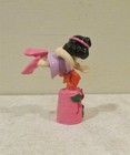 Vintage Lucy  aloha  Collectible Pewter Hand Painted Thimble - Saratoga Mint-nib