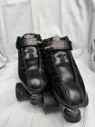Riedell R3 Roller Skates Size 5 Black Cayman Wheels Quad Derby