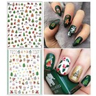  Christmas Nail Decals Stickers  Self-adhesive Nail Art Christmas  12 Sheets