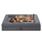 M L Xl Xxl Xxxl Dark Gray Dog Bed Orthopedic Foam 4-side Bolster Pet Cat Sofa