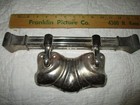 3 Lot Large Art Nouveau Style Casket Handles Vtg 13  Heavy Silver Tone Funeral