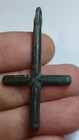 Medieval Hammered Silver Coin   Bronze Cross Lot