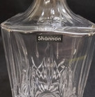Nib New In Box Shannon Brand Elegant Crystal Glass Decanter 9 5in