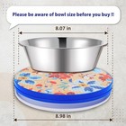Ant Proof Pet Food Bowl Tray For Cats   Dogs  No Chemicals Orchid Flower