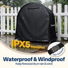 41 Inch Firewood Log Hoop Cover Only  Heavy Duty 600d Oxford Waterproof  Outdoor