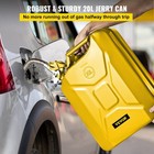5 3 Gallon 20l Yellow Metal Jerry Fuel Can Portable Gas Tank Spout For Car Truck