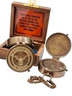 Personalized Brass Compass   Vintage Brass Boy Scout Oath Compass Personalized 