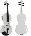 Cecilio 4 4cvnae-white Ebony Fitted Acoustic electric Violin  4 4 - Pearl White-