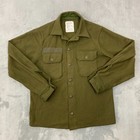 Vintage Us Army Korean War-era Wool Field Shirt Medium Olive Cold Weather Og 108