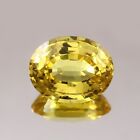 Certified 10 56 Ct Natural Ceylon Yellow Sapphire Oval Cut Loose Gemstone Aaa 