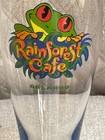 Rare Vintage Rainforest Cafe Orlando Blue Frog 9  Tall Drinking Glass Heavy Cup