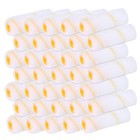 30 Rolls 4  Inch Mini Paint Roller Covers Refill Soft Woven Gold Stripe 1 2  Nap