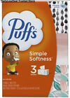 3 Boxes - Puffs Basic 2-ply Facial Tissues  White  180 Tissues Per Box