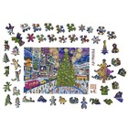 Wooden Puzzle For Adults By Foxsmartbox - 220 Pieces - New York Holiday Lights