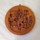 Victorian Family Christmas New Large Springerle Cookie Mold Stamp 7  Retired