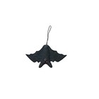  7-1 2 l X 4-1 2 h Handmade Wool Felt Bat Ornament  Black 