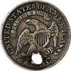 1829 Bust Half Dime - Holed