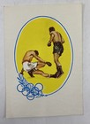 Vintage 1960 Rome Olympics Boxing Postcard Italian Stufudre Uncirculated