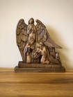  Wood Carved Statue Of The Birth Of Jesus Icon Of The Holy Family Bethlehem Gift