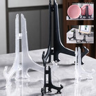 Plastic Acrylic Easels Or Stand plate Holders To Display Pictures Or Other Items