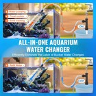 Aquarium Vacuum Gravel Cleaner 25ft Pvc Hose Siphon For Fish Tank Cleaning