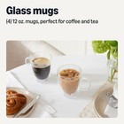 Retailer Basics Double Walled Glass Coffee Mugs 4-piece Set 12 Oz 