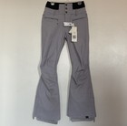 Roxy Rising High Shell Snow Pants Womens M Heather Grey Ski Snowboard Waterproof