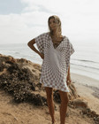 Sand Cloud Checkster Cover Up Warm Taupe Onesize