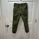 Cabi Compass Pant Army Green Joggers Slim Active Outdoors Zipper Patch Pockets 2