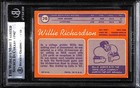 1970 Topps 246 Willie Richardson  Bgs Auto Autographed Authentic C94301