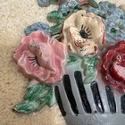 Hubley Cast Iron Floral Bouquet Doorstop Model 205 Original Paint Vintage Usa