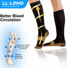 5 Pairs Copper Compression Socks 20-30mmhg Graduated Support Mens Womens S m-xxl